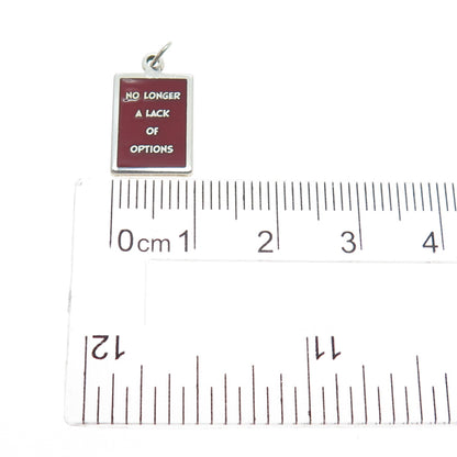 925 Sterling Silver Enamel No Longer A Lack Of Options Minimalist Charm Pendant