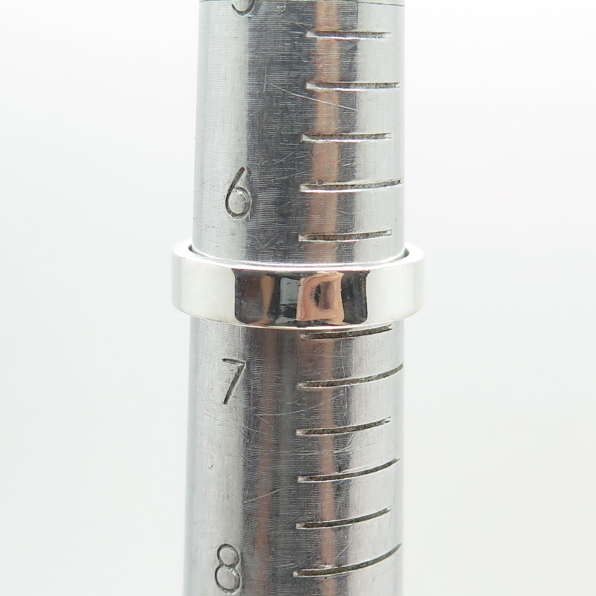 925 Sterling Silver Real Checkered Lemon Citrine Gemstone Dome Ring Size 6.75