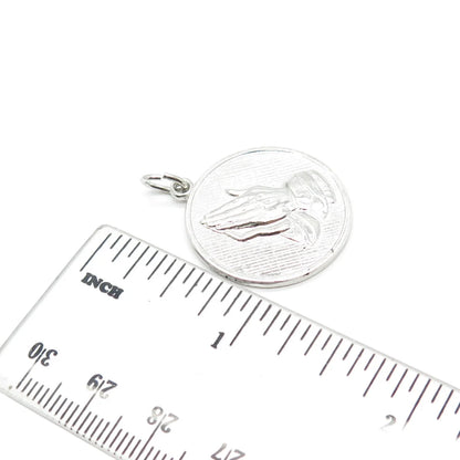 925 Sterling Silver Vintage Forstner Hands in Prayer Pendant