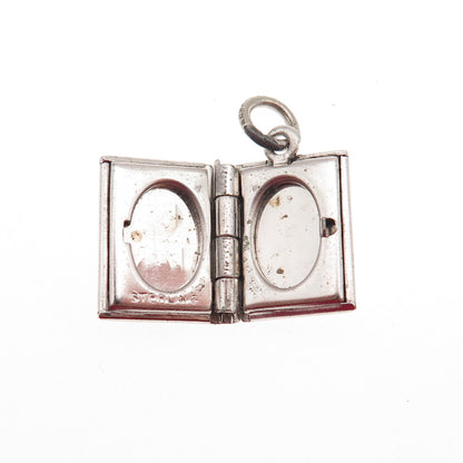 DANECRAFT 925 Sterling Silver Vintage My Dairy Locket Mini Charm Pendant