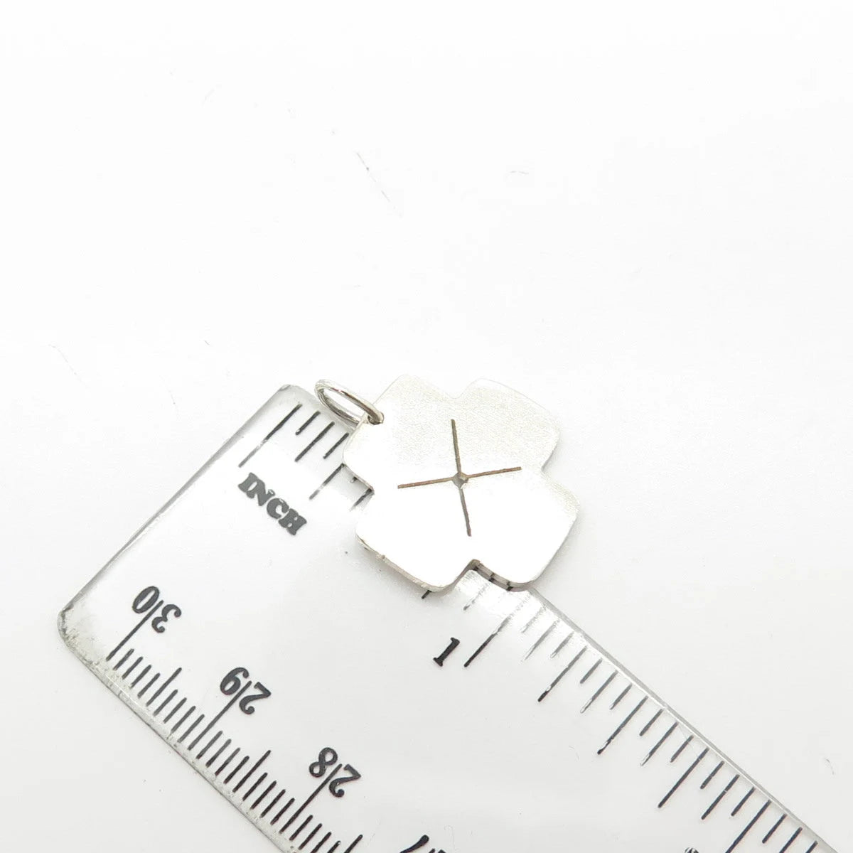 925 Sterling Silver Cutout Cross Charm Pendant