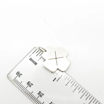 925 Sterling Silver Cutout Cross Charm Pendant