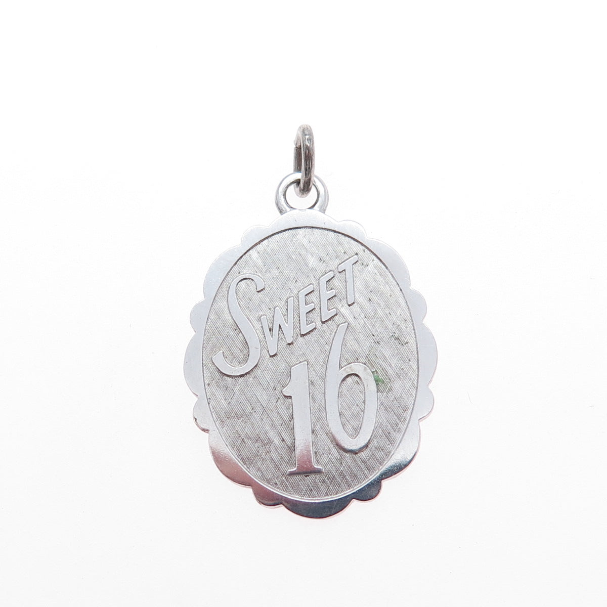 LAMODE 925 Sterling Silver Vintage Sweet 16 Charm Pendant