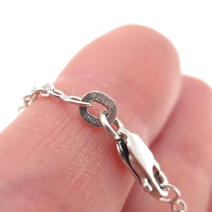 925 Sterling Silver Vintage Cable Chain Necklace 16"