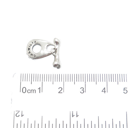 CHAMILIA 925 Sterling Silver C Z Dog Bone Dangle Charm