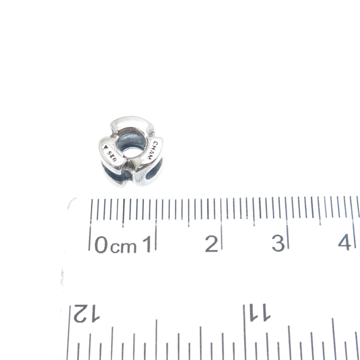 CHAMILIA 925 Sterling Silver Letter U Initial Bead Charm