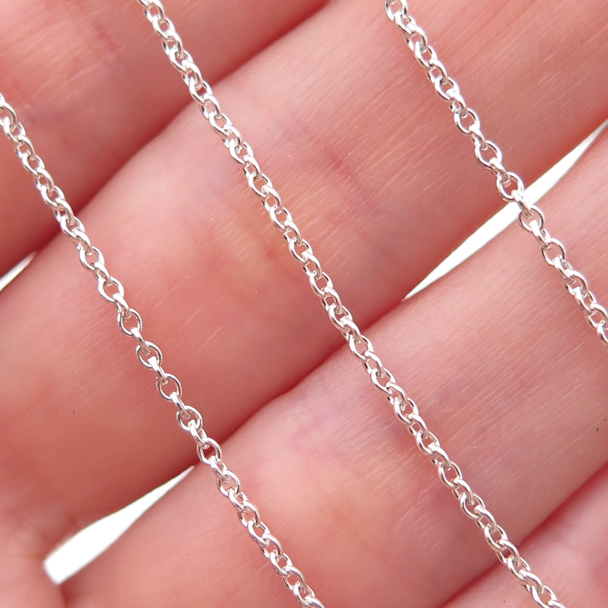 Theo Fennell 925 Sterling Silver Vintage Alias Cable Chain Necklace 16-18"