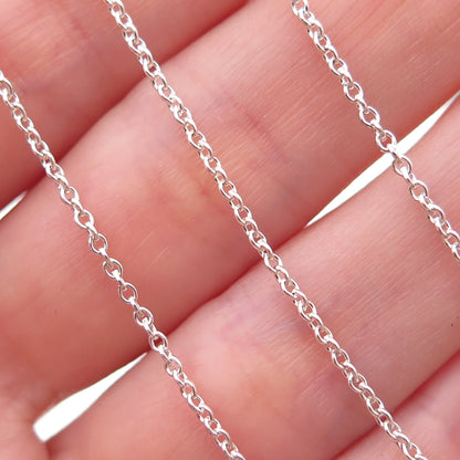 Theo Fennell 925 Sterling Silver Vintage Alias Cable Chain Necklace 16-18"