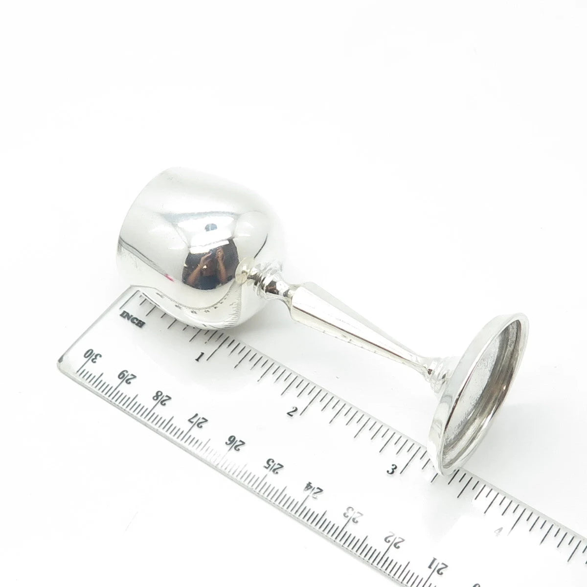 800 Silver Antique Art Deco Germany Handcrafted Wine Goblet Cup