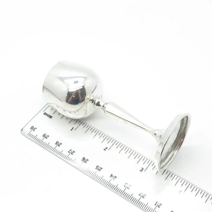 800 Silver Antique Art Deco Germany Handcrafted Wine Goblet Cup
