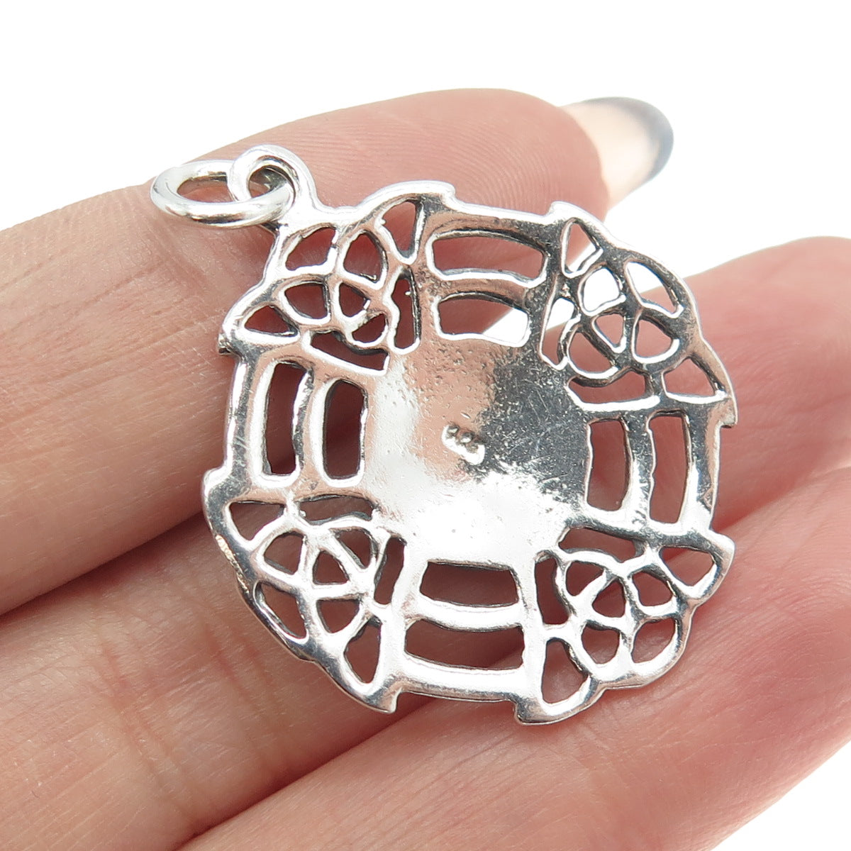 925 Sterling Silver Vintage Celtic Cross Pendant