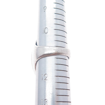 CLEM NALWOOD NAVAJO Old Pawn Sterling Silver Southwestern Turquoise Ring Size 11