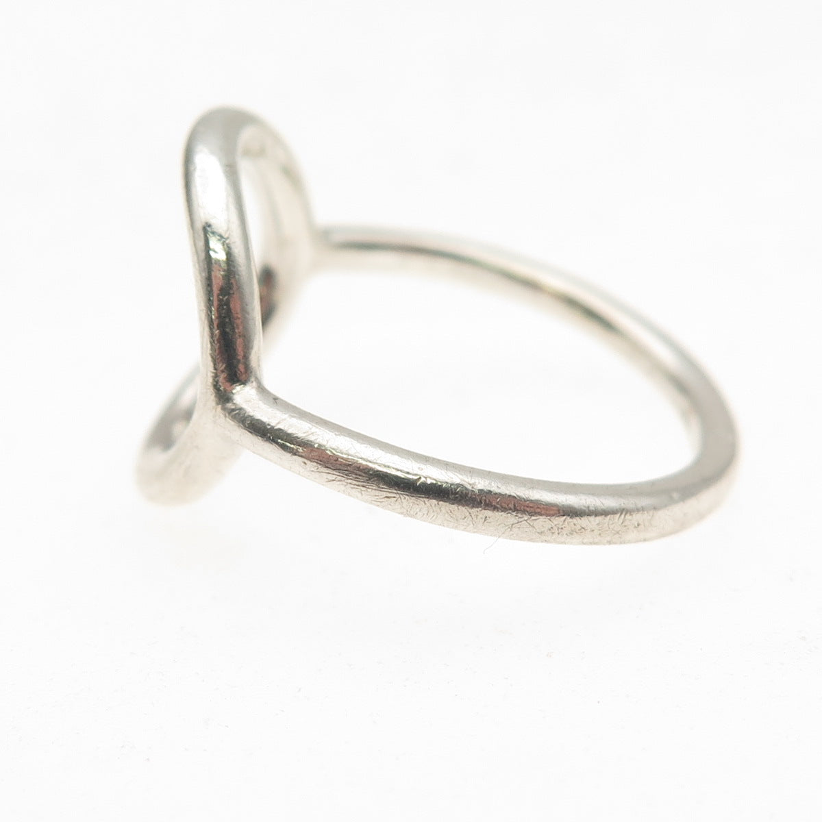 Silpada 925 Sterling Silver Vintage Karma Open Circle Ring Size 10