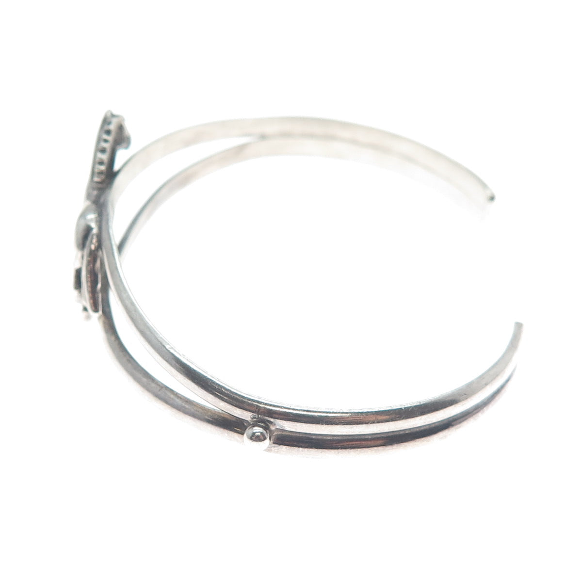 CAROL FELLEY Sterling Silver Vintage 1991 Wild Horse Adjustable Bracelet 6.5"