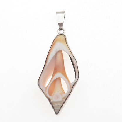 950 Silver Vintage Seashell Large Pendant