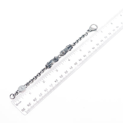 Theo Fennell Sterling Silver Vintage London Leo Zodiac Oxidized Bracelet 6.25"