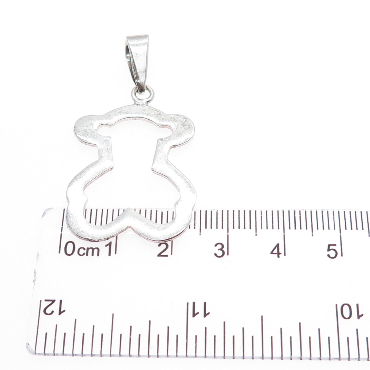 925 Sterling Silver Vintage Teddy Bear Charm Pendant