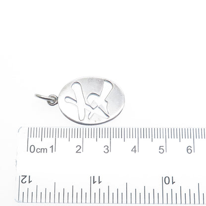 MFA Museum of Fine Arts Sterling Vintage Chinese Character Friendship Pendant