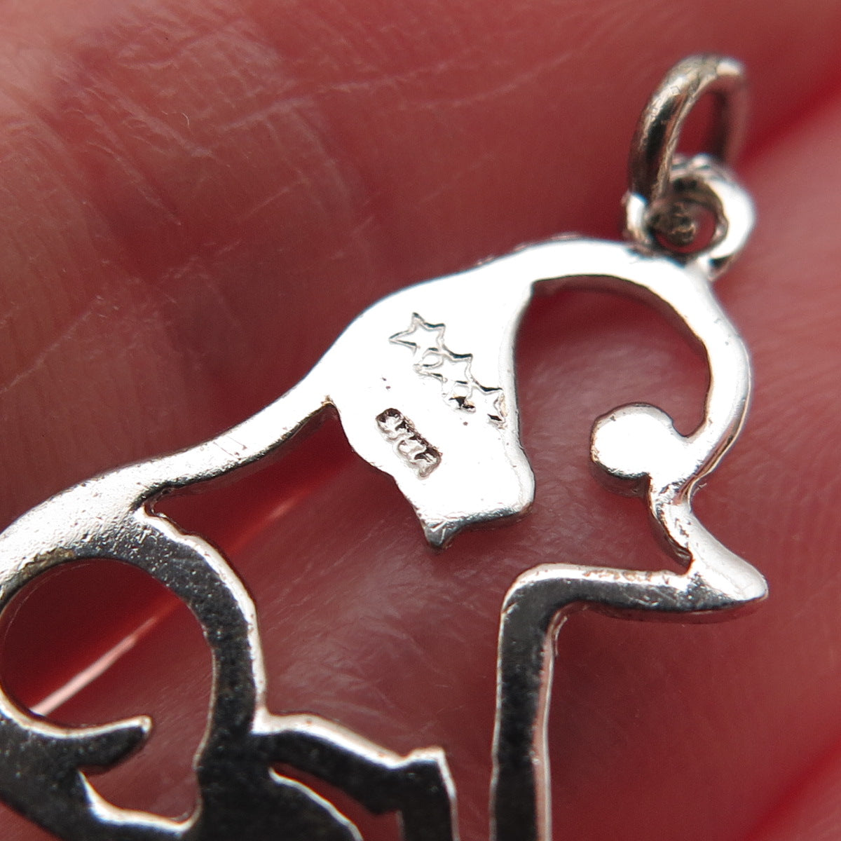 Jacoby Bender 925 Sterling Silver Vintage Puppy Dog Mini Charm Pendant