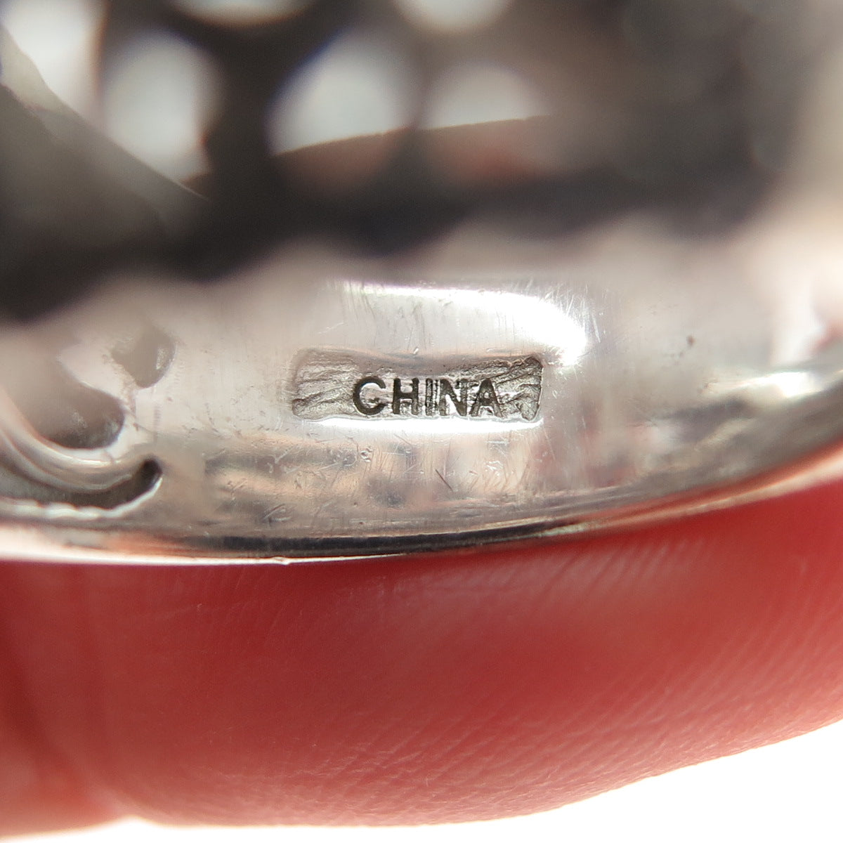 925 Sterling Silver Round-Cut C Z Ornate Ring Size 7.25