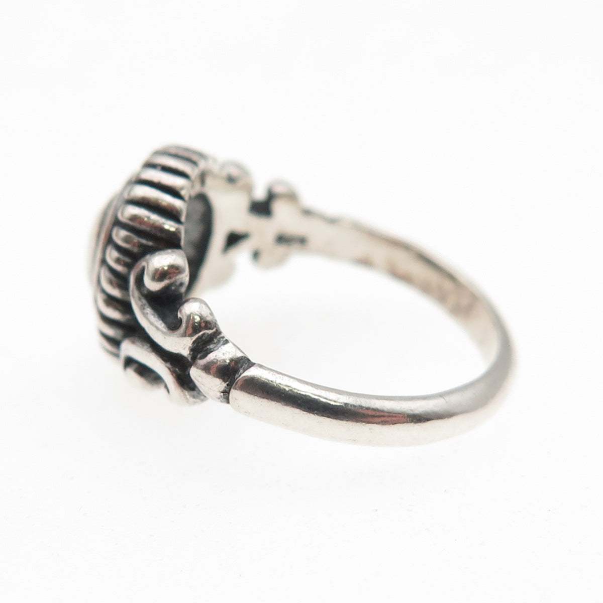 Brighton 925 Sterling Silver Vintage Modernist Oxidized Ring Size 4.75