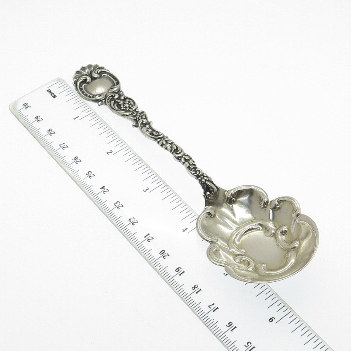 DURGIN 925 Sterling Silver Antique Victorian 1892 Sauce Spoon 5.75"