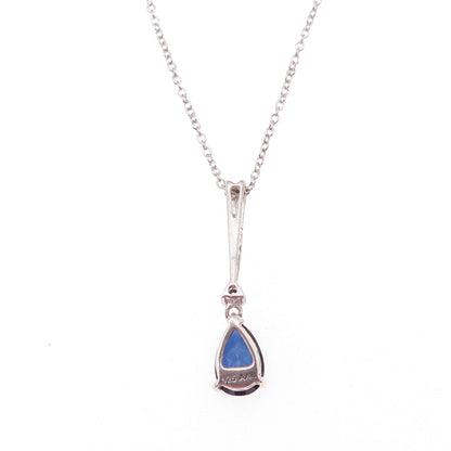 Alwand Vahan 925 Sterling Real Diamond & Lab-Created Sapphire Chain Necklace 18"
