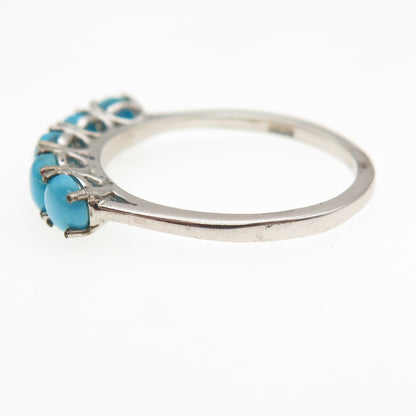 Chuck Clemency 925 Sterling Silver Real Sleeping Beauty Turquoise Ring Size 7.75