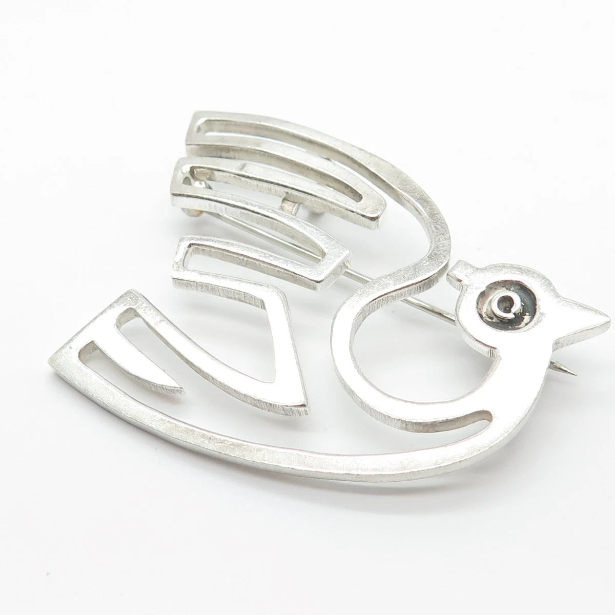 925 Sterling Silver Vintage Mexico Bird Pin Brooch