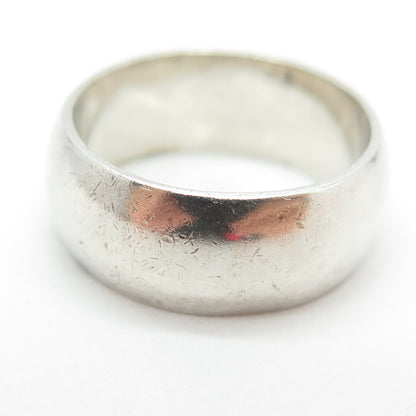 925 Sterling Silver Vintage Classic Band Ring Size 7.75