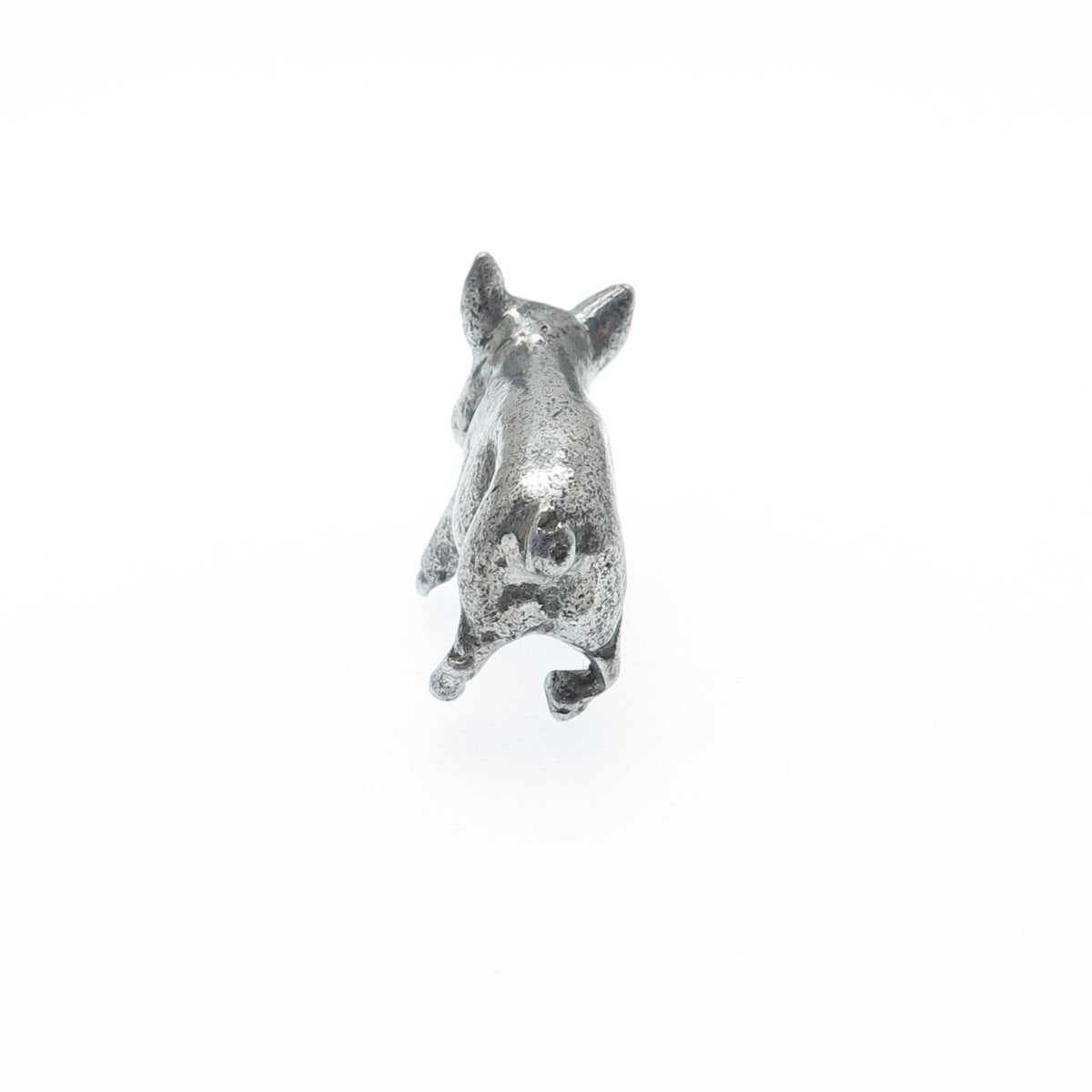 925 Sterling Silver Vintage Little Pig Oxidized 3D Miniature