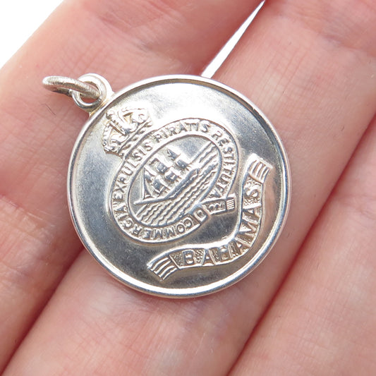 PAYTON PEPPER & SONS LTD Sterling Silver Vintage 1966 Birmingham Bahamas Pendant