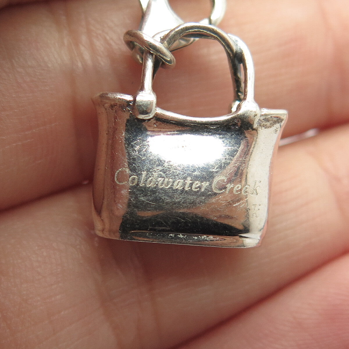 925 Sterling Silver Coldwater Creek Women's Bag Charm Pendant