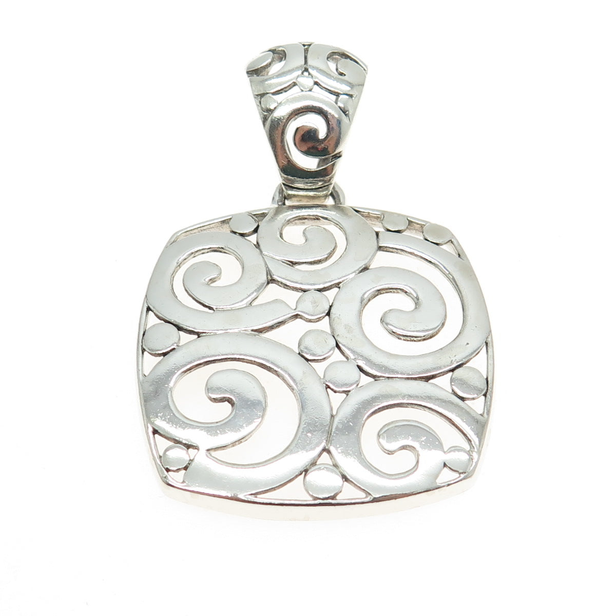 925 Sterling Silver Vintage Ornate Pendant