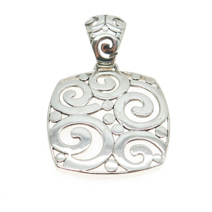 925 Sterling Silver Vintage Ornate Pendant