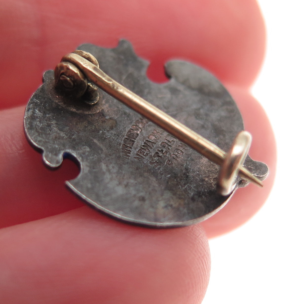 Whitehead & Hoag Co. 925 Sterling Silver Antique WWII Enamel Royal Mail Ship Pin