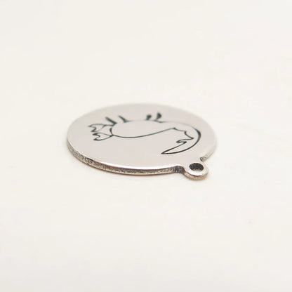 925 Sterling Silver USA Two In Town Scorpio Zodiac Sign Charm Pendant