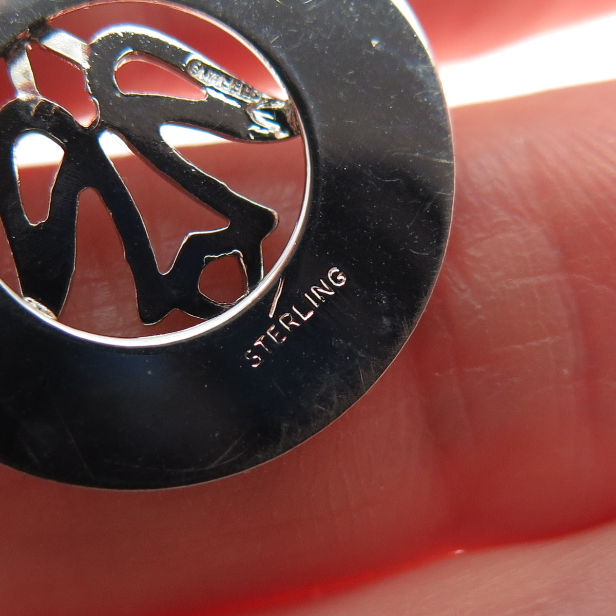 925 Sterling Silver Vintage Holy Spirit Confirmation Religious Charm Pendant