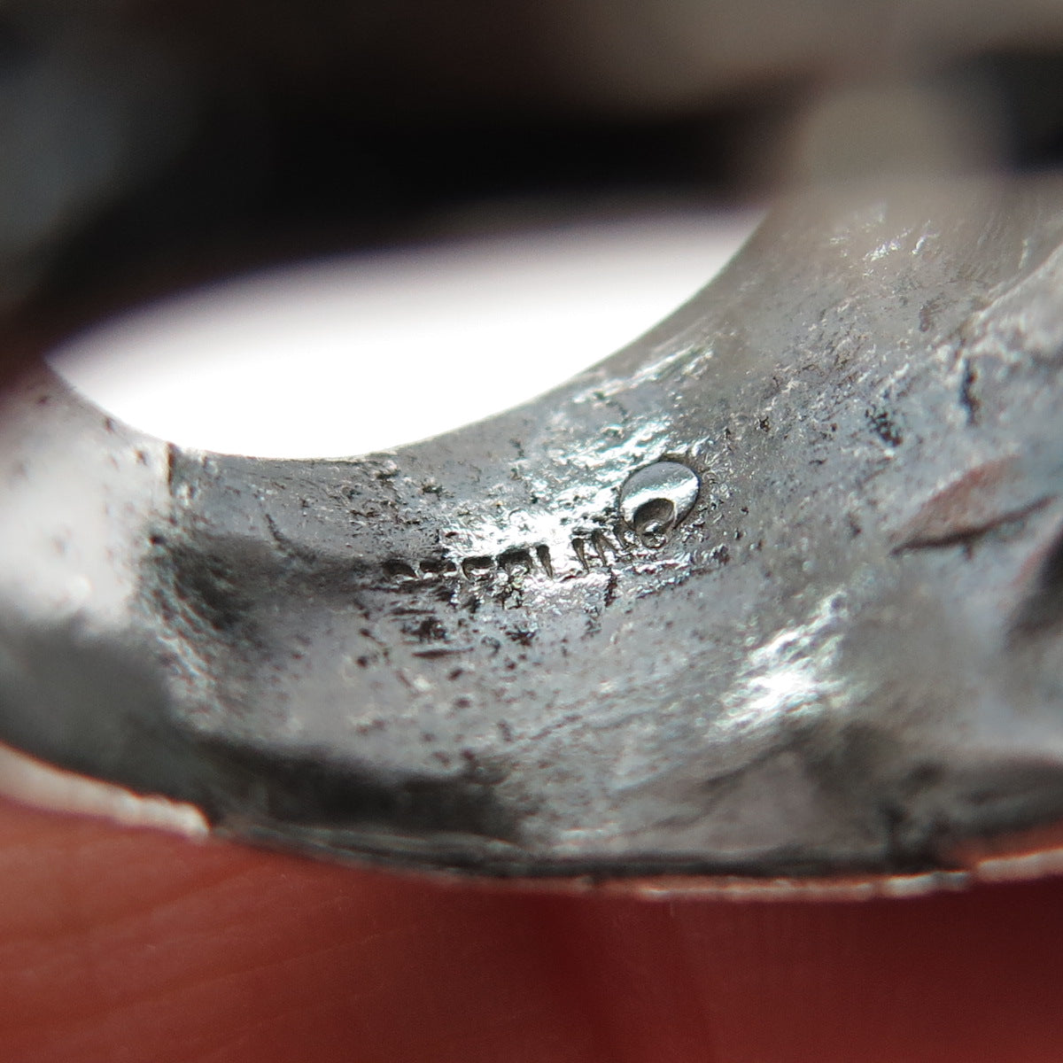 925 Sterling Silver Vintage Tiger Twins Oxidized Ring Size 7