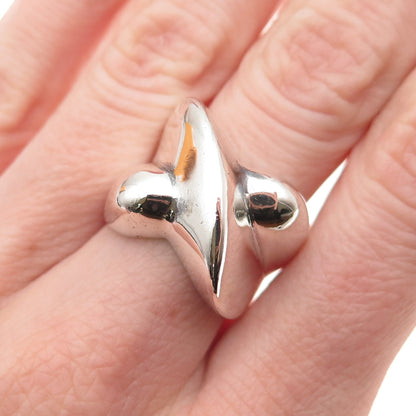 JAD Gioia Clavenzani & Ivano Ghinelli Sterling Vintage X-Shape Ring Size 6.75