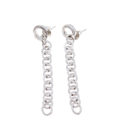 PIANEGONDA 925 Sterling Silver Italy Chain Drop Dangle Earrings