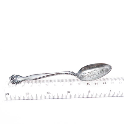 ALVIN 925 Sterling Antique 1900 Raleigh New Library Washington DC Coffee Spoon
