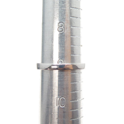 925 Sterling Silver Round-Cut C Z Half Eternity Band Ring Size 9