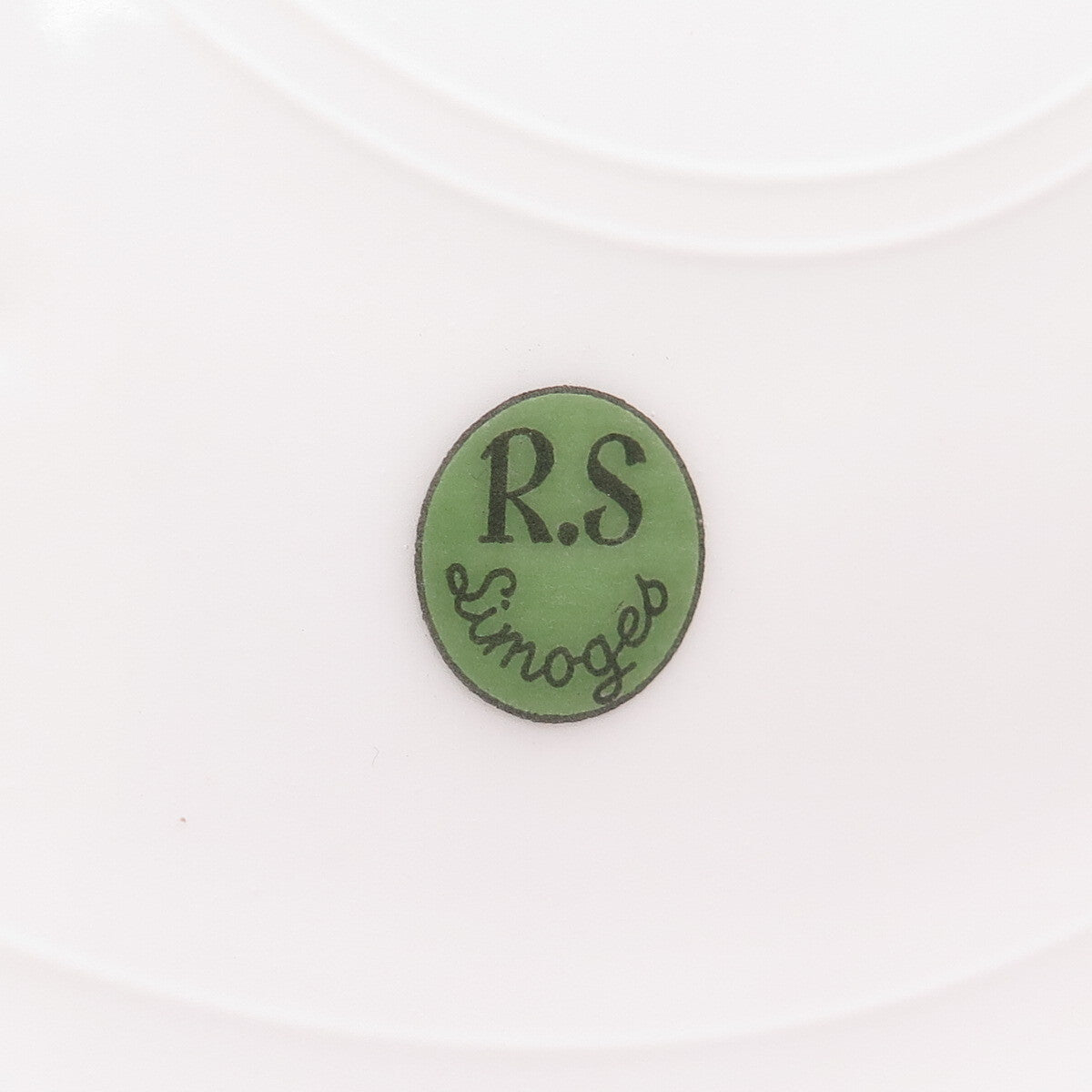 R. S. LIMOGES Antique 1900-1920's France Porcelain Cube Player Cabinet Plate