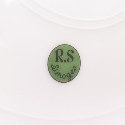 R. S. LIMOGES Antique 1900-1920's France Porcelain Cube Player Cabinet Plate