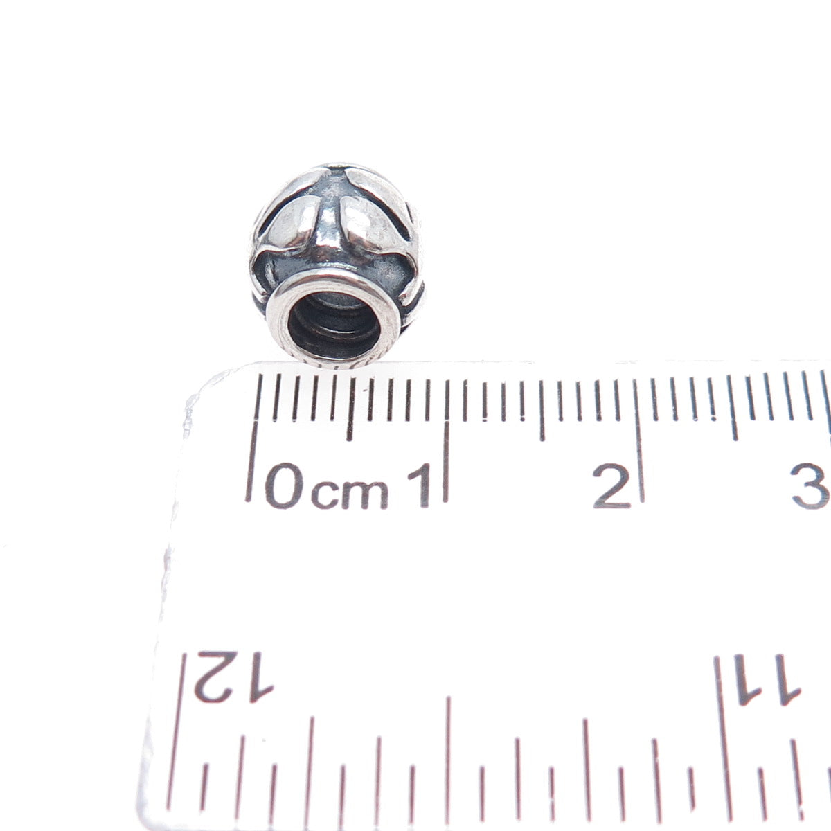 PANDORA 925 Sterling Silver Friendly Florets Slide Bead Charm