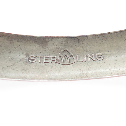 WOHELO Sterling Silver Vintage Campfire Girls Hammered Adjustable Bracelet 8.75"