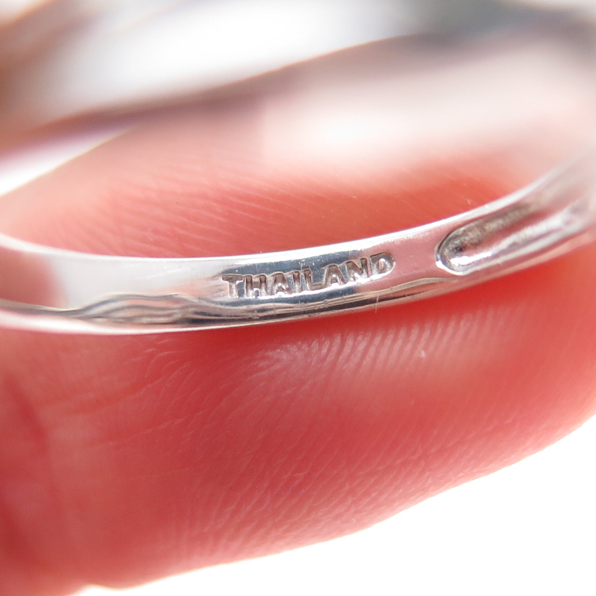 925 Sterling Silver Real Round-Cut White Topaz Crisscross Ring Size 7