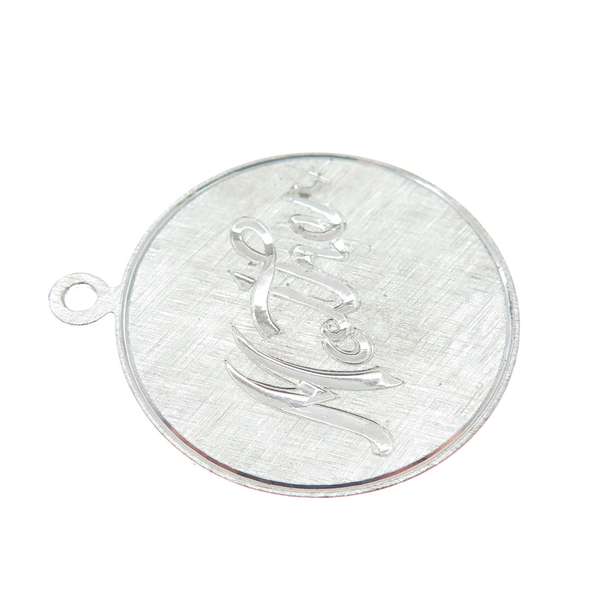 GRIFFITH & SONS CO. 925 Sterling Silver Vintage Engraved Mother Charm Pendant
