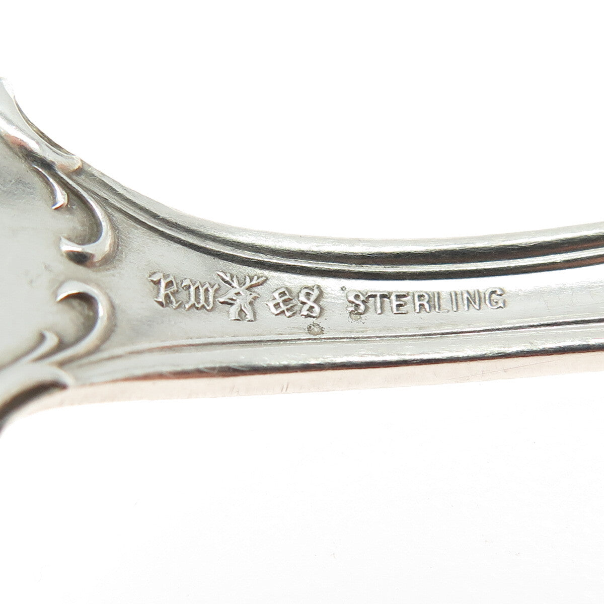 WALLACE 925 Sterling Silver Antique Art Deco January Aquarius Dessert Spoon